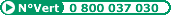 Numéro vert Klubprepa 0 800 037 030